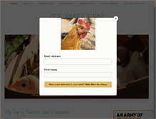Tablet Screenshot of oursimplefarm.com